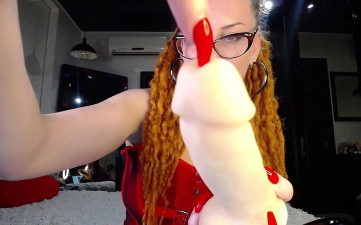 BadAssBitch: CBT JOi lång röd Nails.mp4