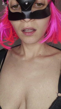 Hear My Moans as I Masturbate with My Kitty Mask and Tits