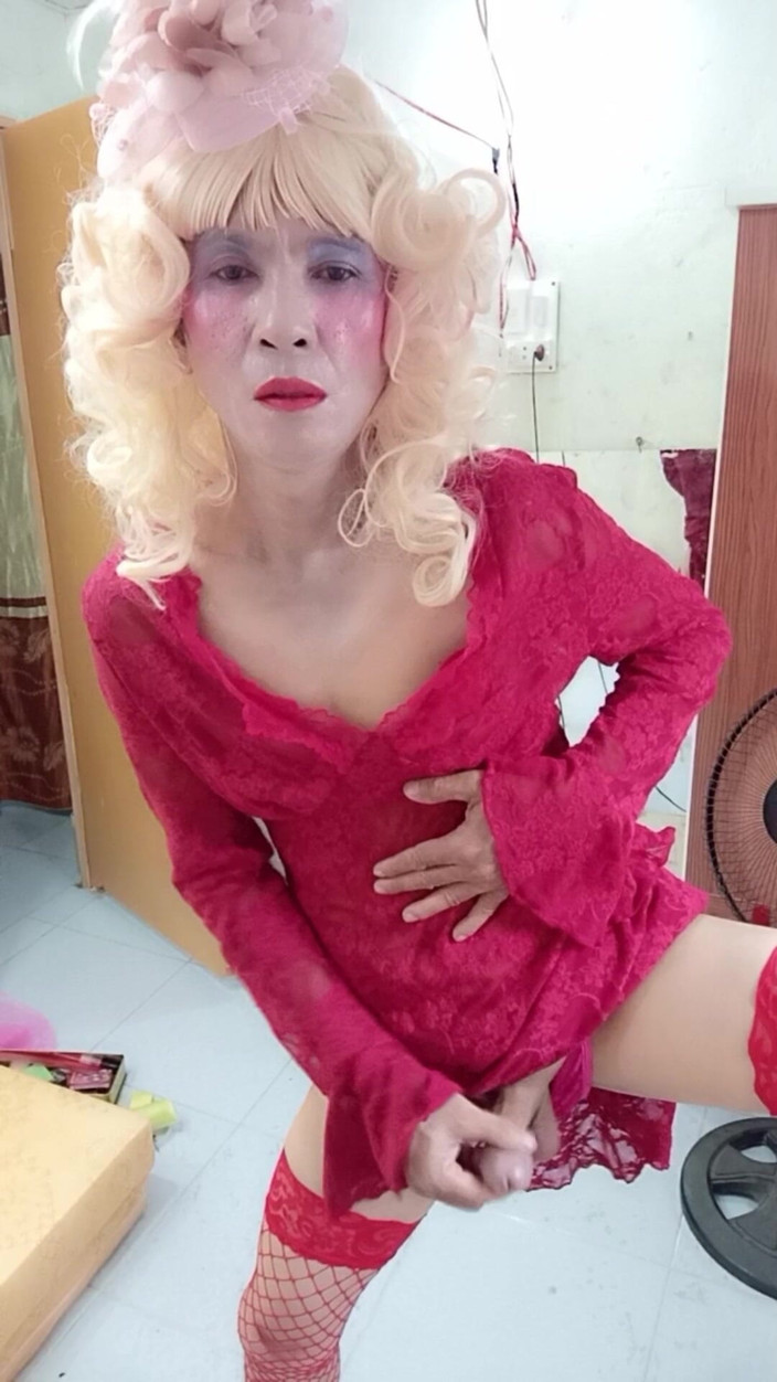 nguyen dang thien tri: Oanh Le Transgender na sobě selfie Cock Šaty