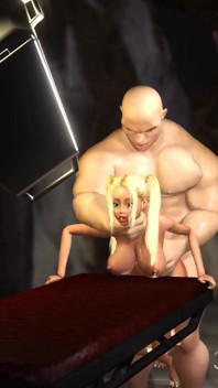 Hard fuck in the dungeon! Big hercules plays with a young blonde
