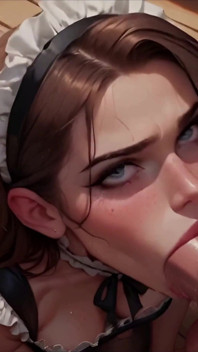 Ai Anime Maid Teen Blowjob POV Và Bùng nổ Khuôn mặt - Cảnh Chết tiệt Hậu môn Cứng