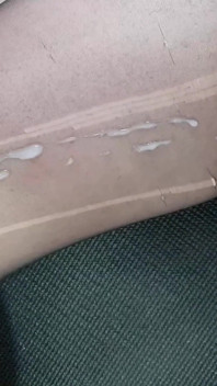 Dani Leg v sexy černých punčochách s červenými leštěnými prsty