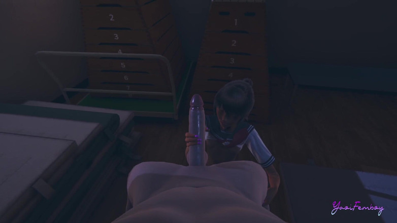 Yaoitube: Yaoi Femboy - Simon Suge pula și este futută în depozit