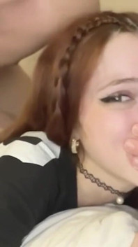 Redhead Teen Takes Bwc POV Cum Swallow