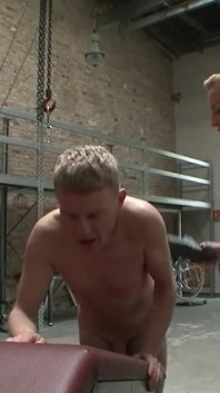 Humiliating dominating guillotine play