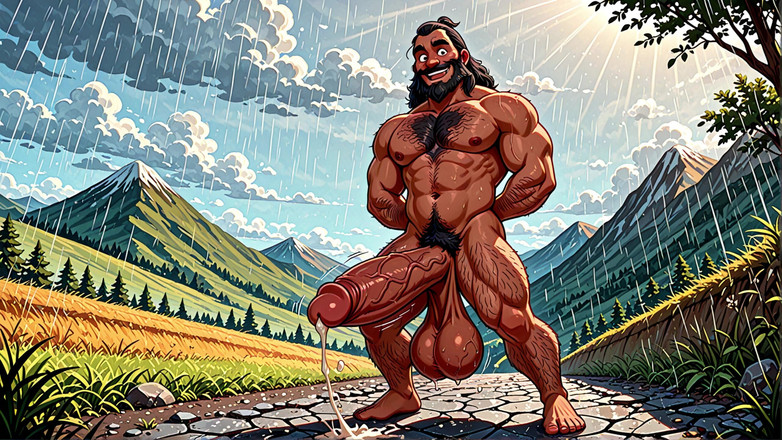 Erotic Man: Fusti selvaggi in posa con mostruosi che sborrano