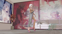 MikuMotion: Iu-Lila в платье стриптиз грудастая