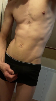 Skinny Boy Masturbates and Squirts Cum