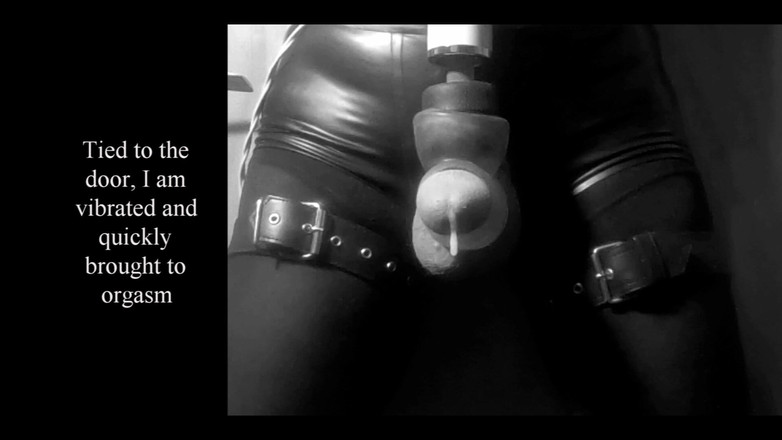 Daddy's secrets: Gefesselt, stehend mit ruiniertem orgasmus