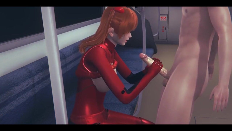 HentaiTubes: Evangelion hentai - asuka hardsex di kereta bawah tanah Tokyo - bokep...