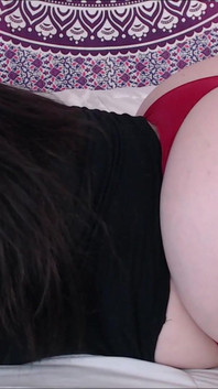 schuddende bbw rode string