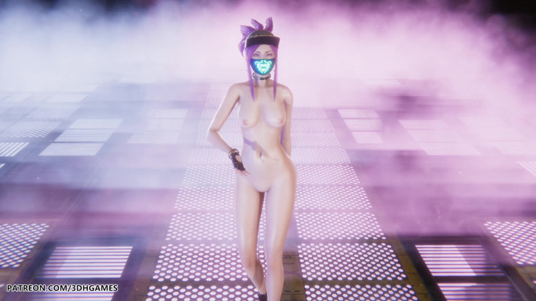 3D-Hentai Games: Aespa - Armageddon - Akali Sexy Striptease