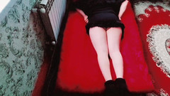 Kitty_Cross: Roztomilá Sissy nosí zajíčka v nadýchaném županu