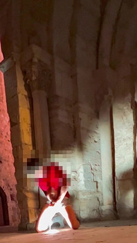 Very Risky and Immense Ejaculation in a Very Public Place