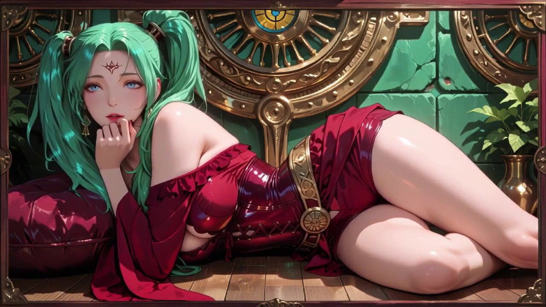 Tay Swift X: Warlock cu părul verde! Armura roșie de luptă în arcade clasic,...