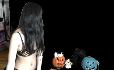 Porno angels: Halloweenská dýňová hra v hlavní roli s Alexandrií Wu