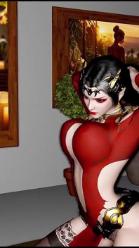 Animated Lust: Pixelated Curvy Vixen - animație 3D Hentai