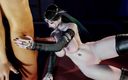 Soi Hentai: Королева красуні з великими цицьками трахає своє тіло - 3d анімація v597