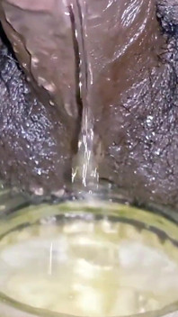 Micro Penis Pissing in Bottle Again and Again Until It Full Later to Use as Cold Drink