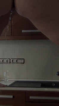 3 Girls Piss on Smirni in Kitchen