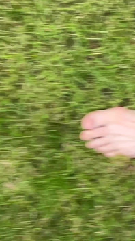 Walking Barefoot on the Grass