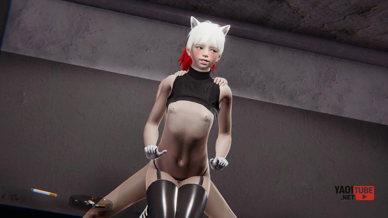 Yaoitube: Yaoi Femboy - Sexy Cat Femboy Erik Is Fucked by a...