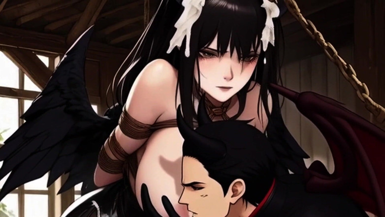 Spicy Toons: Ангелы и демоны кормит грудью монстров