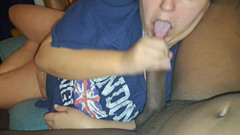 Real homemade BBW BBC porn: 2024年新年快乐吮吸他的鸡巴吞下他所有的精液