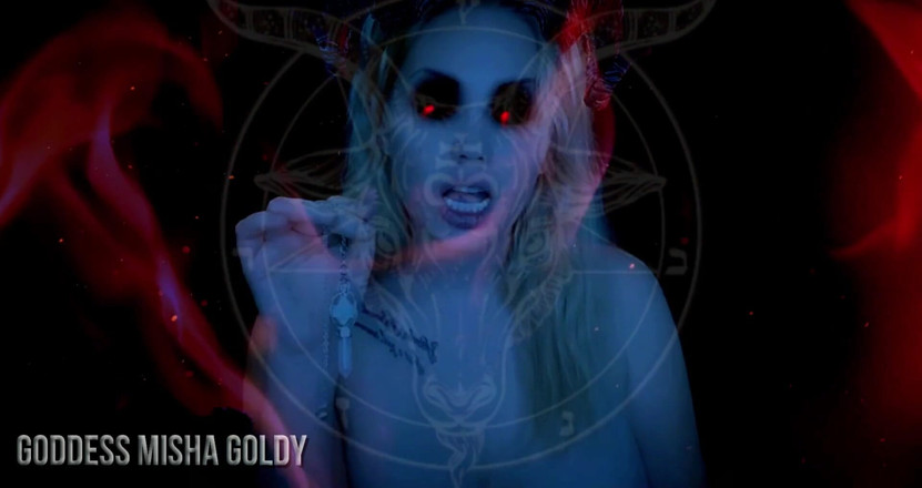Goddess Misha Goldy: 感受我给你的幸福，屈从于我的恶魔爱情咒语！