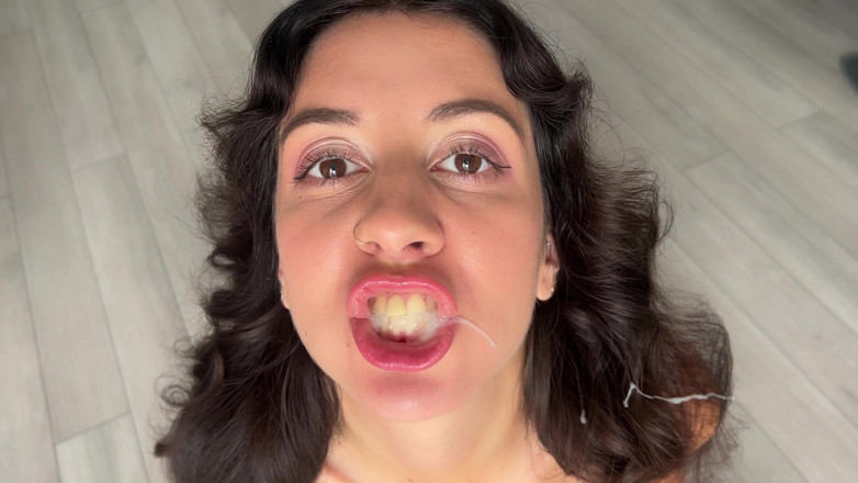 Katty West: Cum in Mouth and Play with Sperm