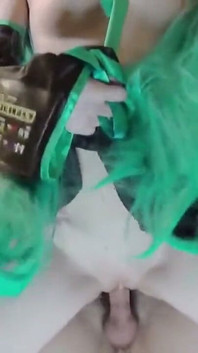 Miku Cosplayer Retorna Remasterizado - Clássico Miku Costume Sexo Parte 2 - 1
