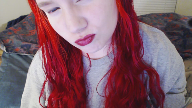 Scarlet Vixen: Lábio n boca fetiche batom vermelho quente