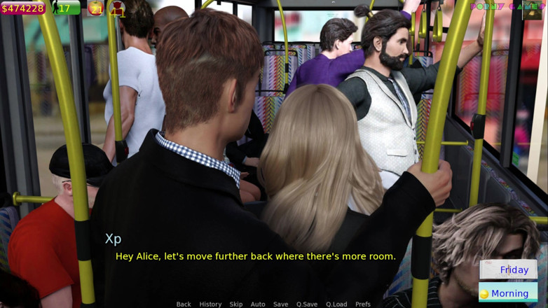 Porny Games: Alice yavaş oyunlarla harikalar diyarında - otobüste eğleniyor 10