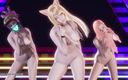 3D-Hentai Games: [Mmd] Ive - Kitsch Ahri Akali Seraphine Sexy Naked Dance League...