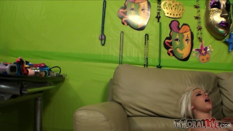 Immoral Live: Stevie Shae - Teen with Perfect, Round Tits Squirts on Her...
