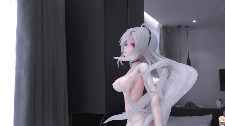 MikuMotion: No.9 Cropped Shorts; Busty; Sexy Tattoos