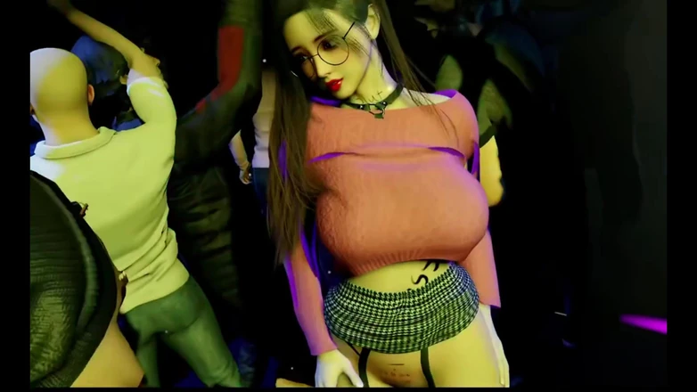 Soiyu Hentai: Studentă pofticioasă vrea să se fută la clubul Nigh - animație 3D