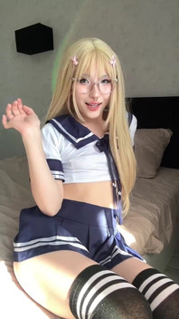 Cute Asian Orgasm on a Dildo in a Real School Uniform