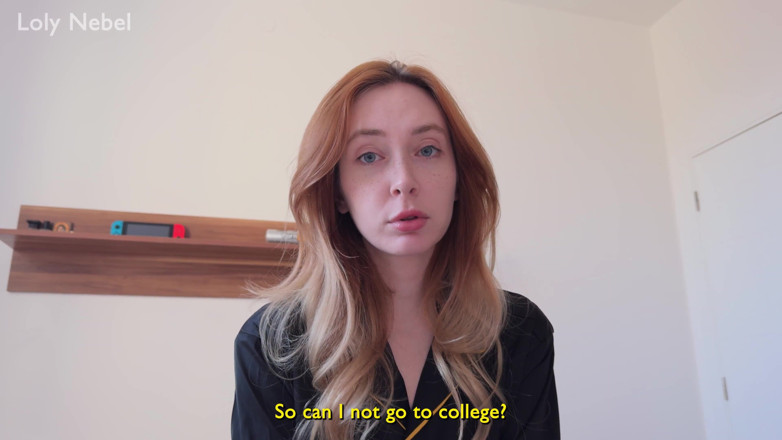 Loly Nebel Studio: POV継父は大学の代わりに継娘を中出し