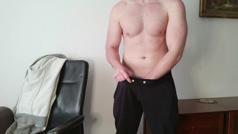 PhantomGentX: Hairy Daddy Spits on Huge Cock and Erupts – Must Watch!
