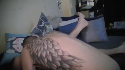 Gaybareback: Sexy twink fucked by Stepdaddy mature