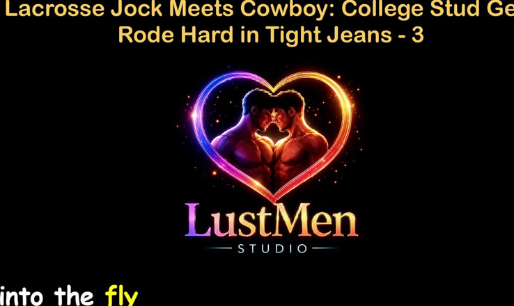 LustMen: Англійська аудіо гей секс історія - Лакросс Джок зустрічає ковбоя: студент отримує жорсткий у вузьких джинсах - частина 3