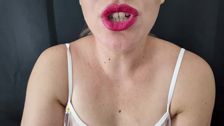 Stacey Reid: Red Lips Blowjob JOI Cum Countdown From 60