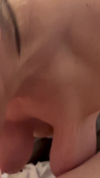 Sucking His Nut Out but Made Sure the Camera Was Focused on My Titts as so Many of You Asked for.