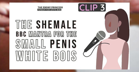 Shemale Domination: Klip 3 ebenová princezna shemale bbc mantra pro malý penis white...
