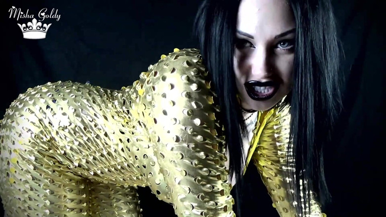 Goddess Misha Goldy: Shiny mindfuck &amp; popps puppet JOI