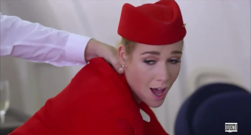 BB Xzess: Hot plane stewardesses get nailed!