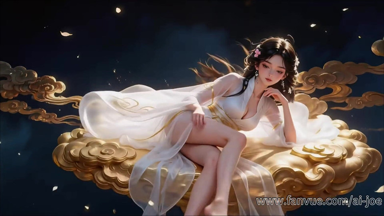 AI-JOE: A Chinese Girl in Ancient Costume, Best Blowjob, 3p, Leaving You...