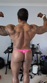 Just Flexing for You Coach in the Thong You Asked for.
