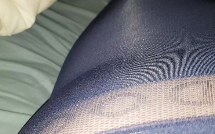 Dani Leg: Dani Noha v modrých pattered punčochách
